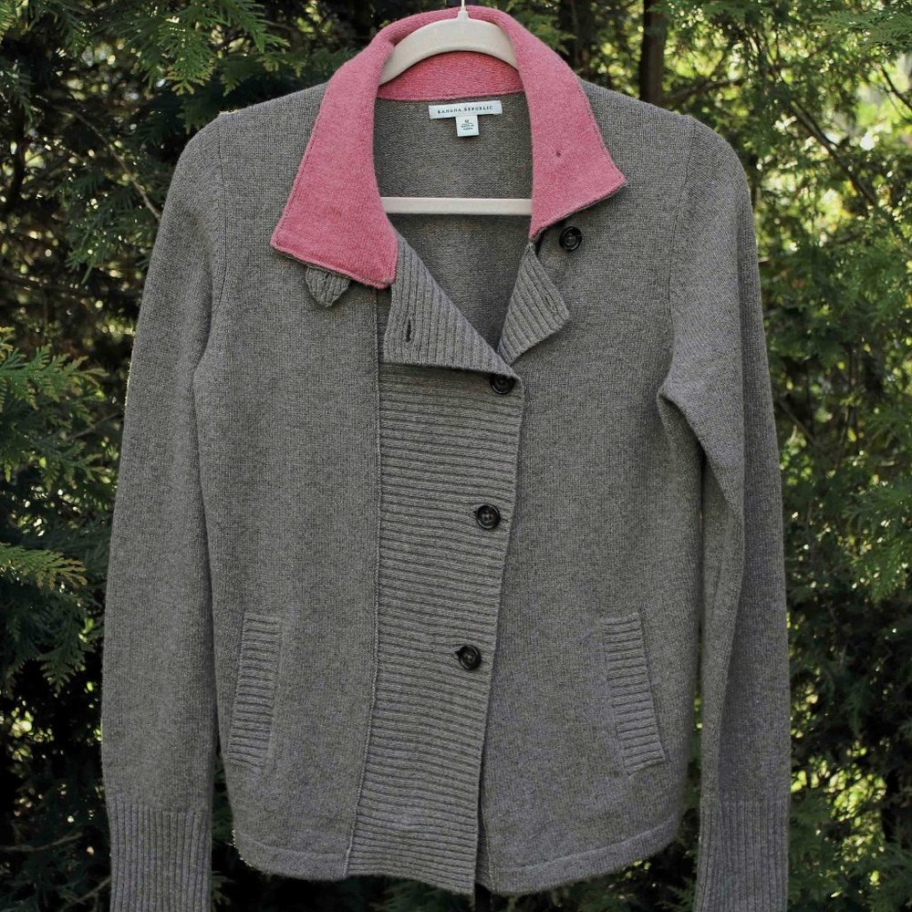Banana Republic Stylish Wool Blend Peacoat Sweater